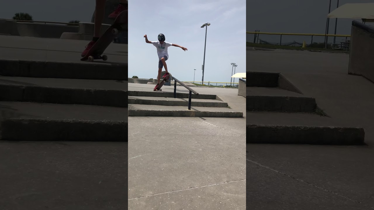 Coco beach skatepark small rail YouTube