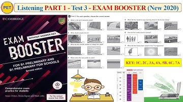 EXAM BOOSTER - Listening Part 1 Test 3 (2020 + Transcript + Key)