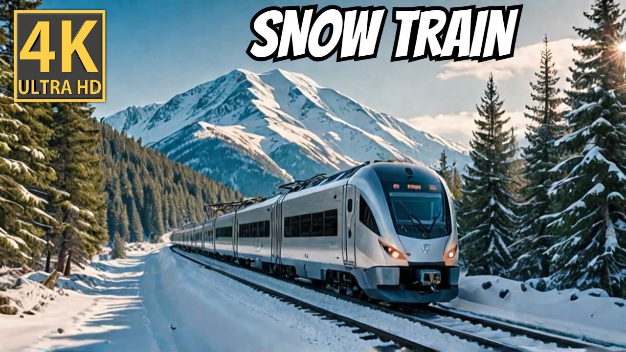 Snow Train Ride in 4K HDR 60 fps (Full Ultra HD)