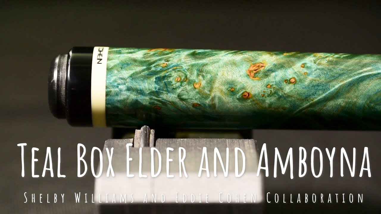 Teal Box Elder and Amboyna - Shelby Williams and Eddie Cohen Collaboration