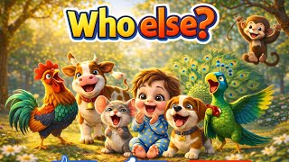 Wer noch? | Kinderreime | Lernen für Kinder | Errate die Tiere | Tieraktivitäten #Kinderreime screenshot 1