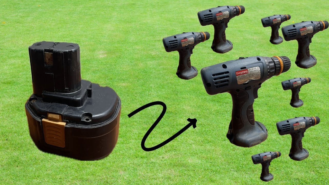 Instructions for Repairing a 12V Cordless Drill by Replacing the Lithium Battery