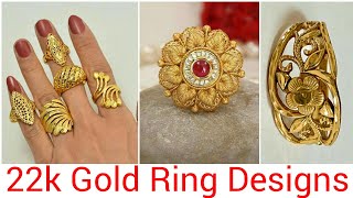 22k Gold Ring Designs For Women/Gold Ring/Sona ka Anguthi