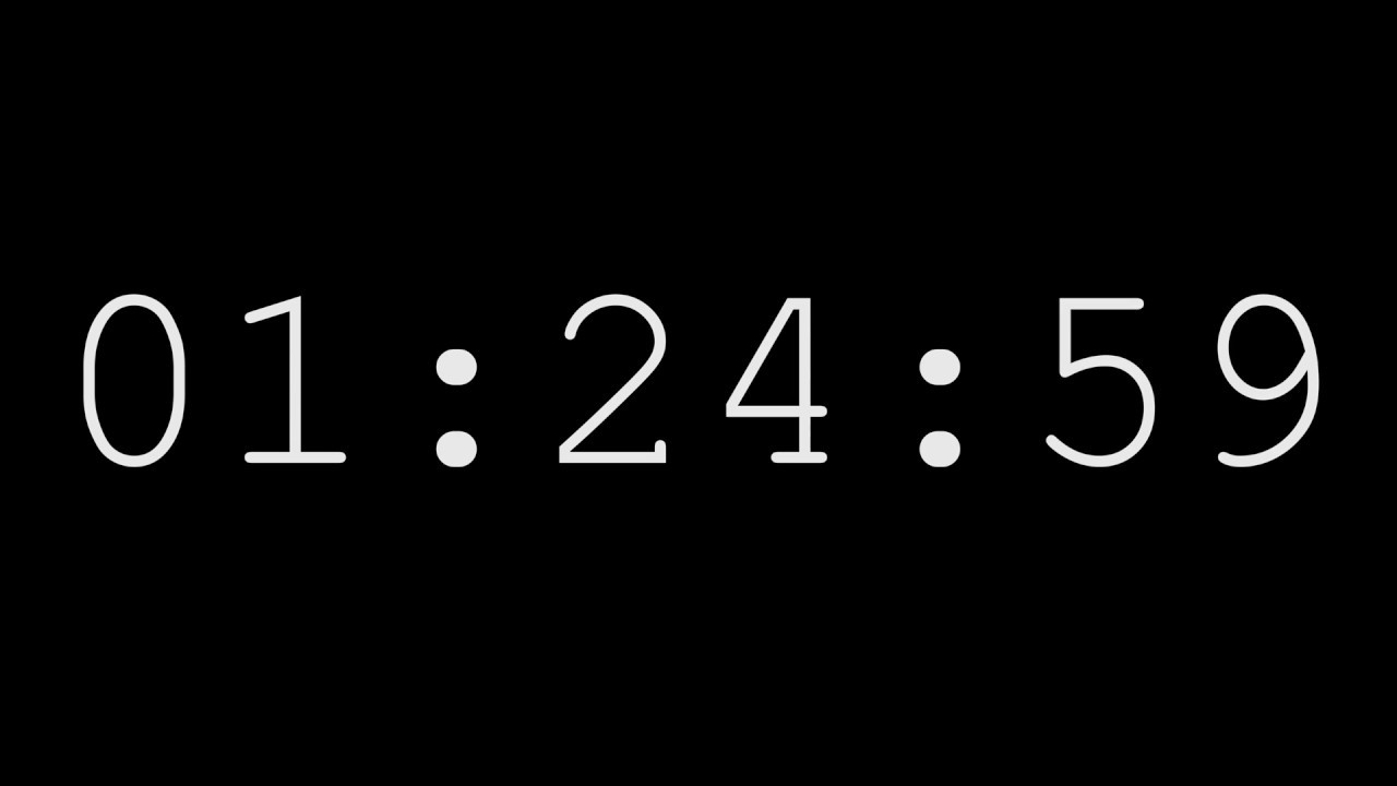 COUNTDOWN TIMER 90 sec, SIMPLE timer, sound effects, 1.5 min, Tick-Tock.