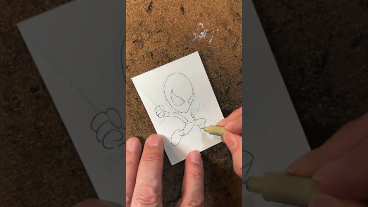 #55 How to Draw Chibi Spider-Man like a Comic Artist Pro 