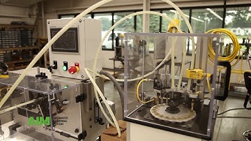 AIM 100 Pneumatic Coiler producing springs on demand