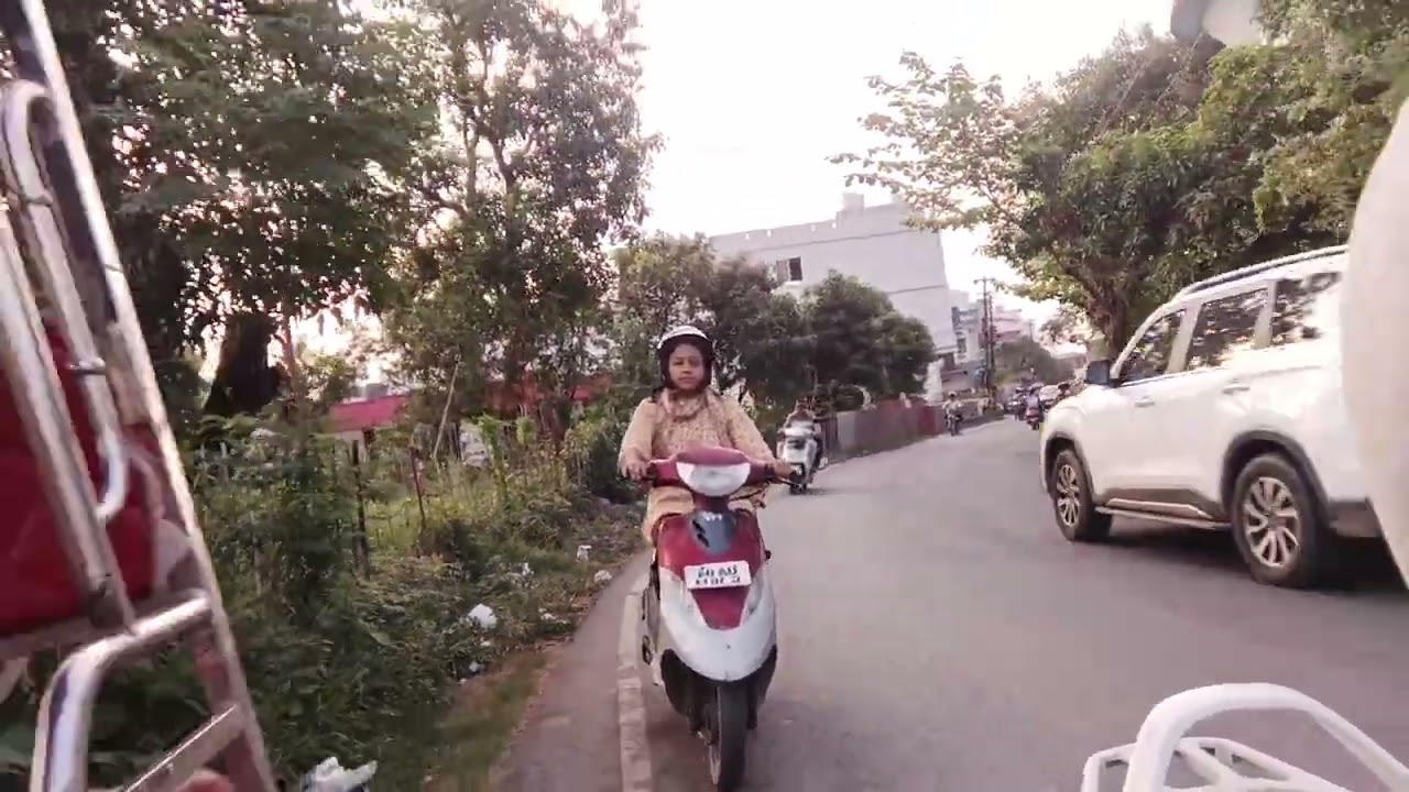 Maine highway par training ka aj aakhri din #scootylearning