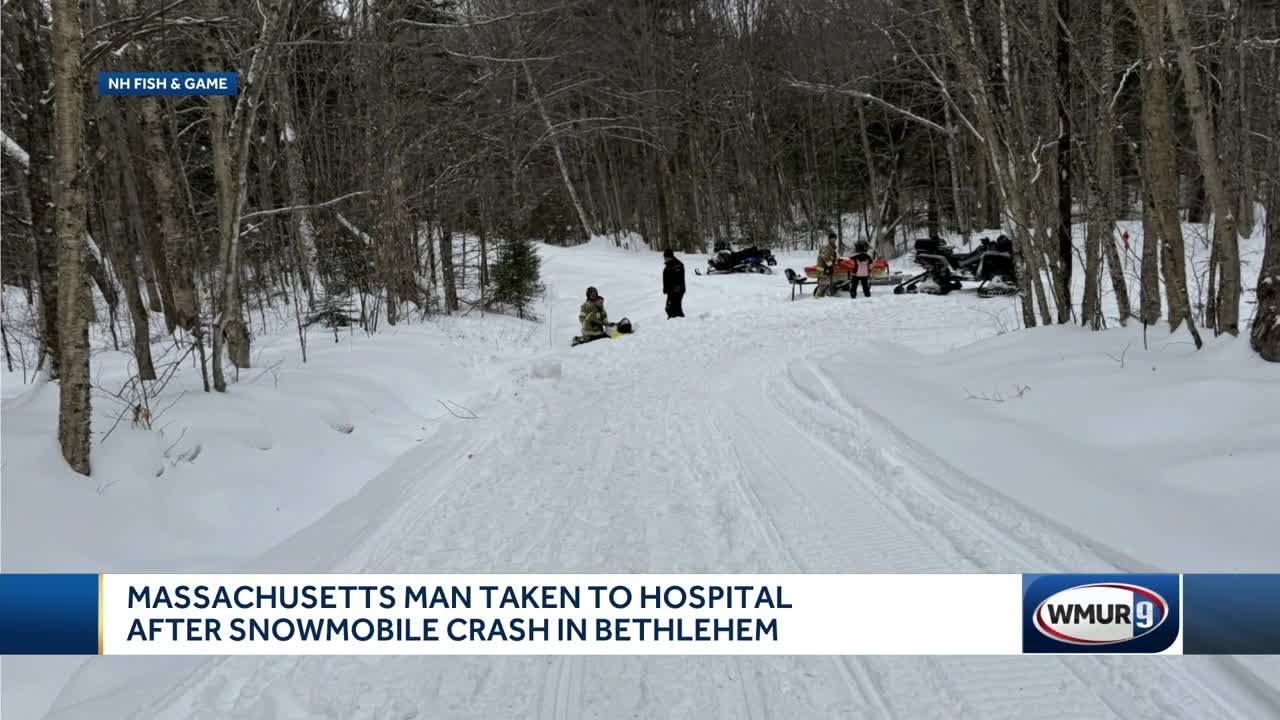 Massachusetts man injured in NH snowmobile crash