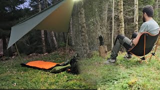 2 days of solo camping in the forest in spring| Swedish fire