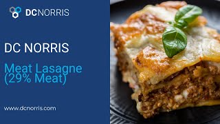 Meat Lasagne (29% Meat) | Jet Cook | DC Norris