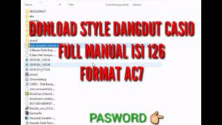 Full style manual dangdut casio isi 126 format ac7