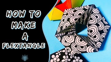 How to Make a Flextangle - Calming Paper Toys
