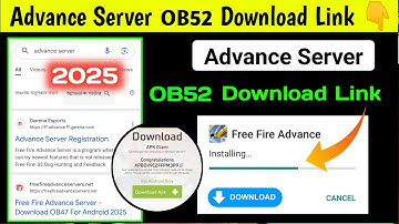 FF advance server | How to Download OB52 advanced server | free fire advance server kaise open karen