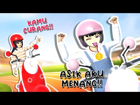 RATU VS AIRA!! BALAPAN SEPEDA LISTRIK🛵‼️ - DRAMA SAKURA SCHOOL SIMULATOR