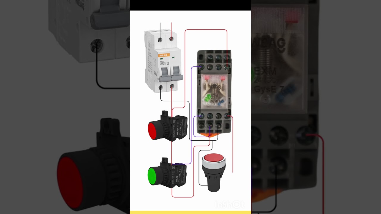 Start Stop Push Button Wiring | Contactor Control Circuit ⚡