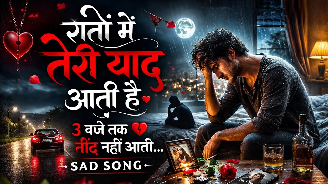 रातों में तेरी याद आती है 😢 | Very Sad 🥺Love Song | Broken Heart | ARUM