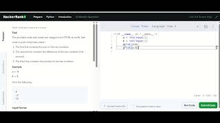 Arithmetic Operator | HackerRank Solution in Hindi | Python Tutorial for Beginners