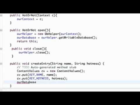 Android Application Development Tutorial   117   Inserting Data into SQLite Database   YouTube