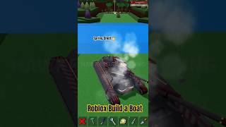 Spring Shell kills my futuristic heavy Tank in Roblox Build a Boat for Treasure PVP #roblox #babft