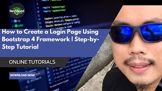 How to Create a Login Page Using Bootstrap 4 Framework | Part 2