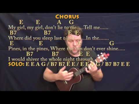 Where Did You Sleep Last Night (Nirvana) Ukulele Cover Lesson in E with Chords/Lyrics