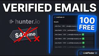 Hunter.io Alternative: Get 100 Free Verified Emails