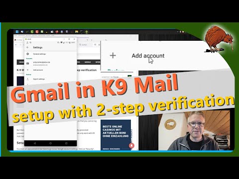 K-9 Mail – add Gmail account when using 2 step verification