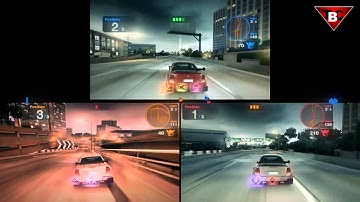 Blur Multiplayer Splitscreen GTX 550Ti Gameplay #4