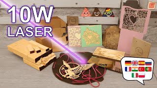 9 Materials - 1 Laser ● Creality CR Laser Falcon 10W ● SUBTITLE ● screenshot 5