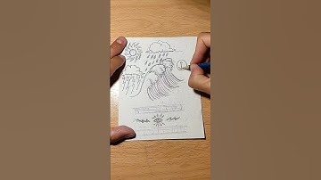 #shorts#short#youtubeshorts#art#drawing#draw#sketch#diy#sketching#waves#storm#rain#sun#cloud#olas#it