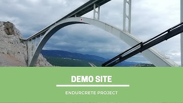 Demo site Krk bridge I ENDURCRETE Project