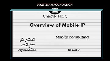 Overview of Mobile IP