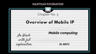 Overview of Mobile IP