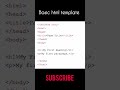 basic html template