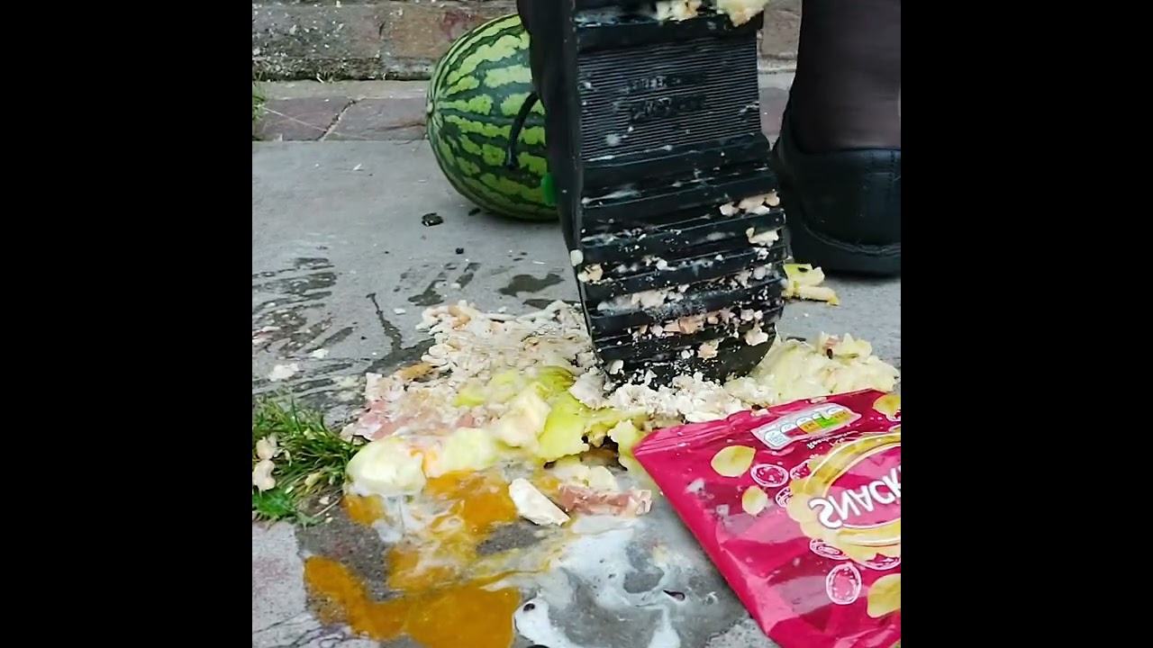 Food crushing YouTube