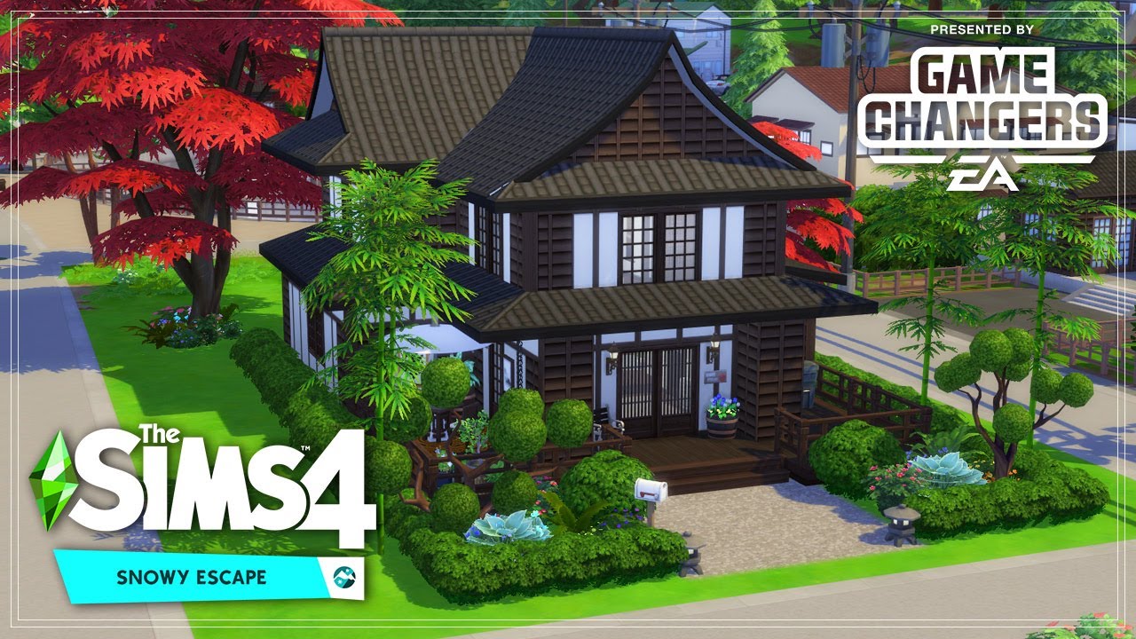 The Sims 4: House Build || Japanese Family House - YouTube