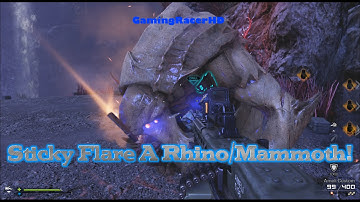 Call Of Duty: Ghosts - Extinction Mode - Sticky Flare A Rhino/Mammoth! (1080p HD)