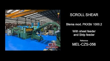 MEL Canmaking Machinery - Scroll Shears Blema-Aue mod. PKXStr 1000.2