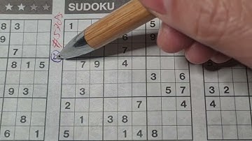 (#5785) Friday Three Stars Sudoku puzzle. Bonus Extra edition. 01-13-2023 Extra part 1 of 4