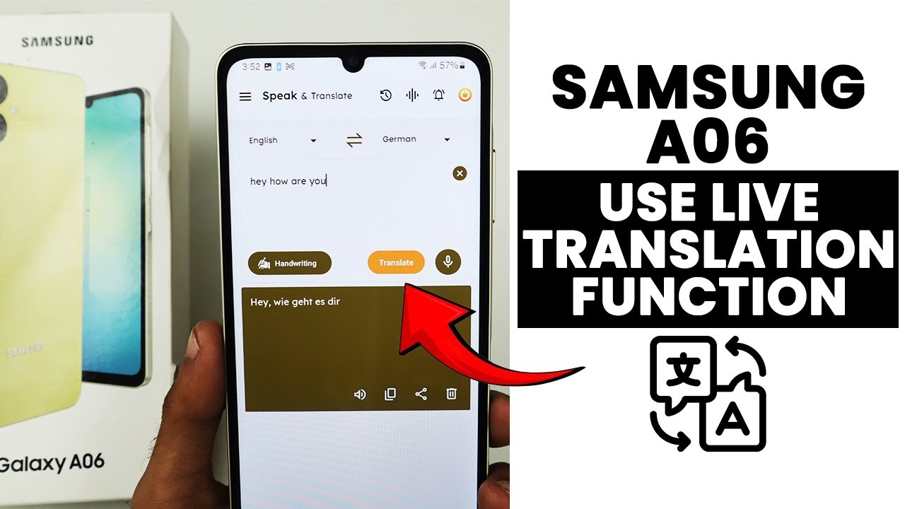 Enable Live Translation Function In Samsung A06 | Use Live Translation ...