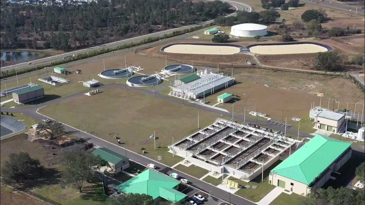 Hamlin Water Reclamation Facility Drone Tour YouTube
