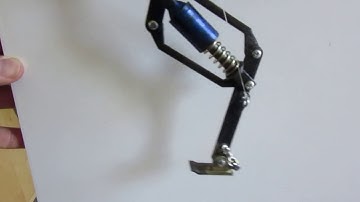 Mojo2 - 2nd Leg Test - Compliant Quadruped Walking Robot