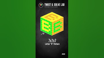 7x7x7 Letter B Pattern