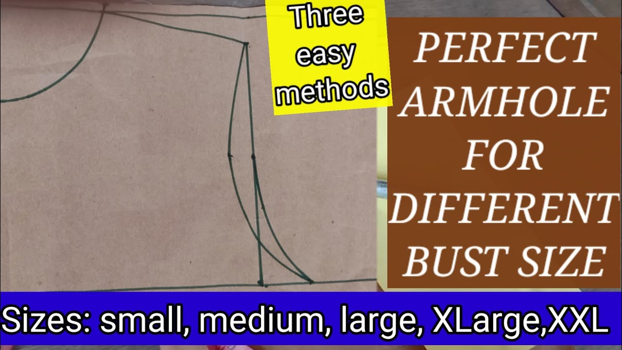 Perfect Armhole for different bust sizes/Nelostitches 