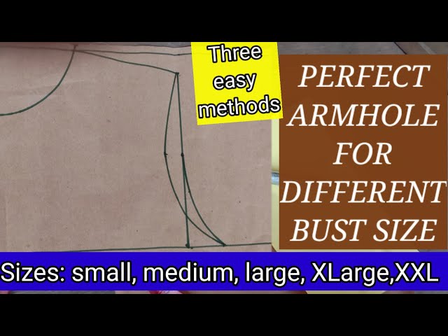 Perfect Armhole for different bust sizes/Nelostitches class=