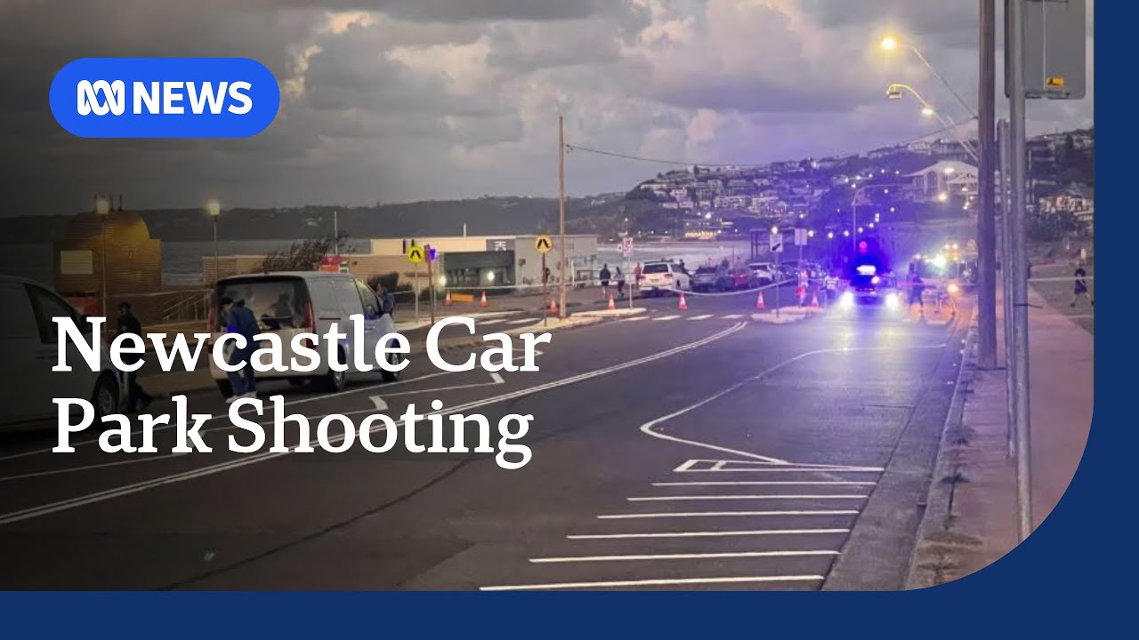 Newcastle car park shooting leaves one man dead | ABC NEWS - YouTube