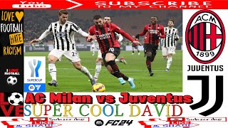 Super Coppa Italiana Showdown: AC Milan vs. Juventus 🏆 #supercooldavid #supercoppa #football #italia