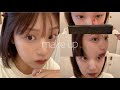 [KR/JP]【メイク動画/메이크업】艶肌、ぷっくり涙袋のコツ,おすすめアイテム盛り盛りフルメイク🍑！