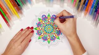 Adult coloring | Mandala Coloring | Relaxing music | Coloring music