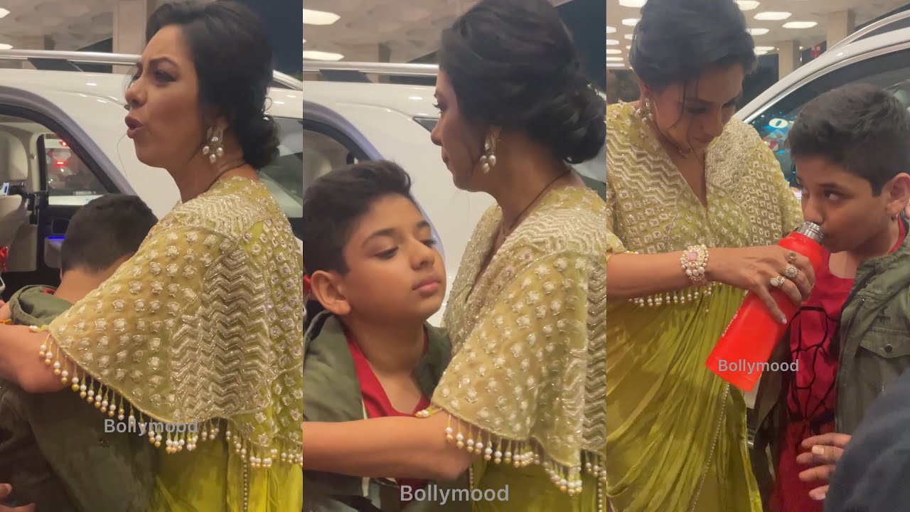 Anupama Fame Rupali Ganguly Sweet Behaviour With Her Son Rudransh At Telly Chakkar Awards 2023